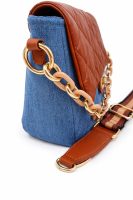 Quilted Denim Crossbody Bag