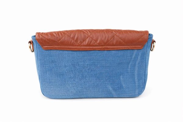 Quilted Denim Crossbody Bag