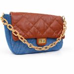 Quilted Denim Crossbody Bag