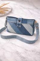 Denim Patchwork Shoulder Bag