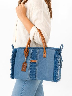 Fashion Fringe Denim Tote Bag