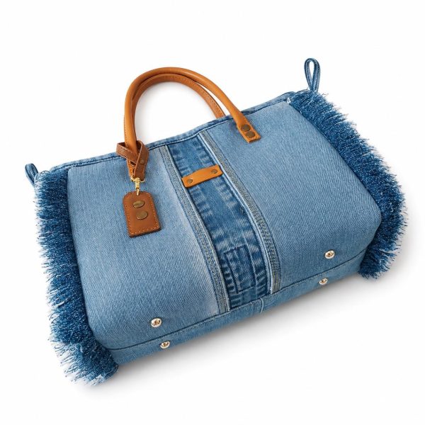 Fashion Fringe Denim Tote Bag