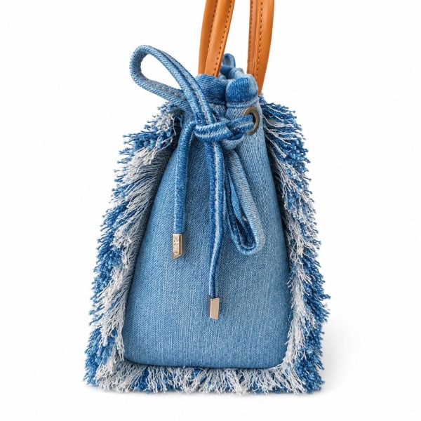 Fashion Fringe Denim Tote Bag