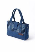 Denim Patchwork Tote Bag