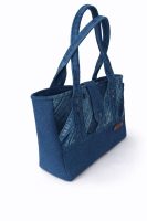 Denim Patchwork Tote Bag