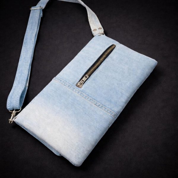 Denim Tassel Crossbody Bag